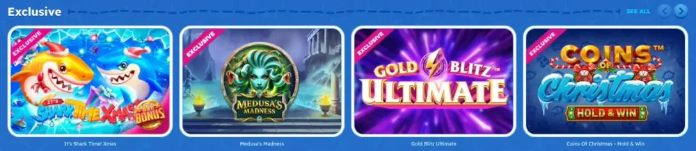 Exklusive Spiele bei SpinFest